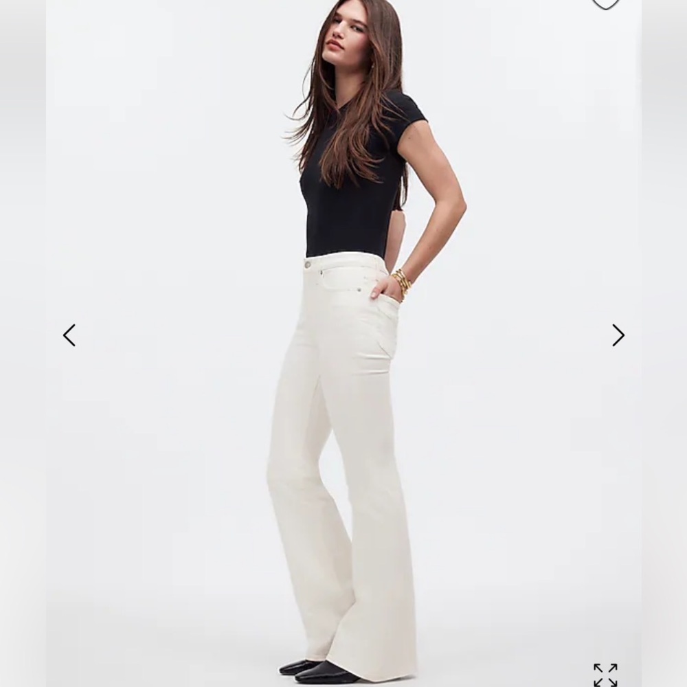 Madewell Women's White Flea Market Flare Jeans 30